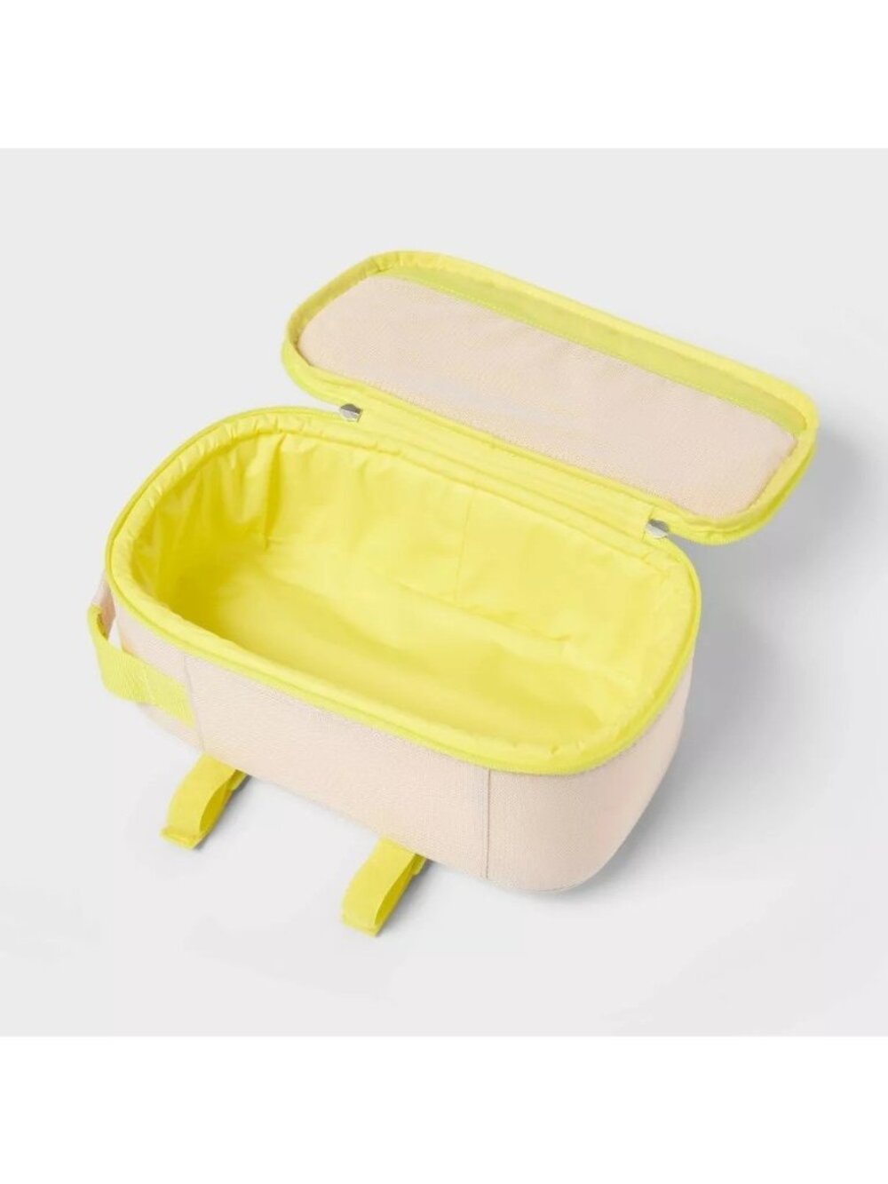 Sun Squad 6 Can 4.5 Qt Beige & Yellow Trim Soft Sided Cooler w/ Handle & Strap - Picture 3 of 8